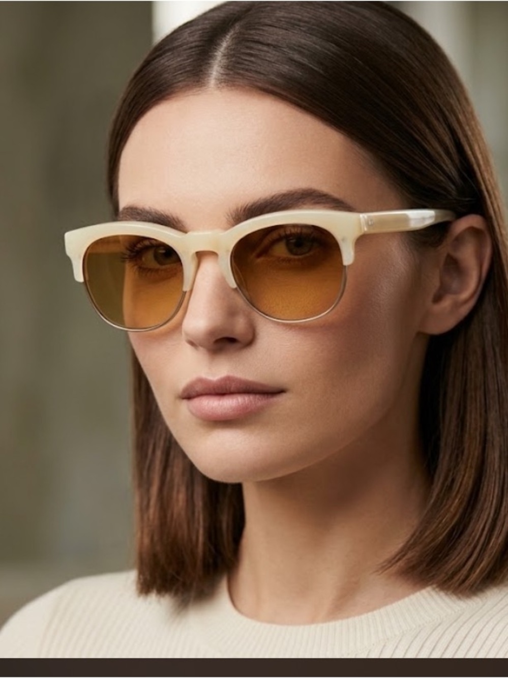 Wildfox Women's Nude 'Rectangular Sunglasses club fox